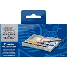 Winsor & Newton Winsor Newton Winsor & Newton Cotman Sketchers` Pocket Box 1/2 Tablet Sulu Boya 12 Renk