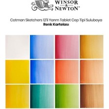 Winsor & Newton Winsor Newton Winsor & Newton Cotman Sketchers` Pocket Box 1/2 Tablet Sulu Boya 12 Renk