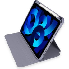 MTK Moveteck Apple Ipad Pro 11 3 ve 4. Nesil Kılıf Katlanabilir Kalemlikli Ayarlanır Stand Uyku Modlu 360 Derece Dönen Şeffaf Arka