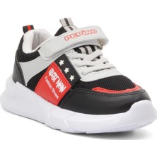Pepino 5003 Siyah-Kırmızı-Buz Cırt Cırtlı Çocuk Spor Ayakkabı