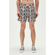 Bad Bear Monstera Swımshort Şeker Beyazı