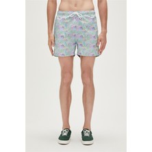 Bad Bear Monstera Swımshort Sky Blue