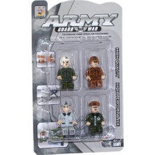 Ausini BIG22792B Mega, Ausini Army 4'lü Figür Seti