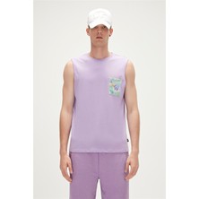 Bad Bear Monstera Tank-Top Lavanta