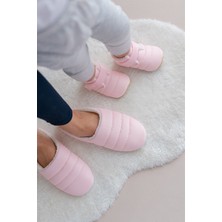 First Step Paraşüt Kumaş Kürklü Anne Terlik ve Bebek Panduf (Terlik ve Panduf Ayrı SATILMAKTADIR.)-PEMBE/PINK-T-1007