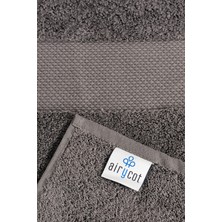 Airycot Koyu Gri 70X150 2'li Set Banyo Havlusu