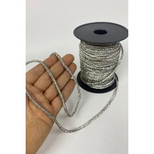 Hayalperest Boncuk Gümüş Full Sık Taşlı Boru Şerit Kordon