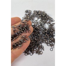 Hayalperest Boncuk Antrasit Gri Kolye ve Bileklik Papagan Klipsi 250 Adet