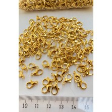 Hayalperest Boncuk Altın Sarısı Kolye ve Bileklik Papagan Klipsi 250 Adet