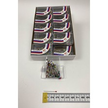 Hayalperest Boncuk Rengarenk Başlı Toplu Iğne 100 Lü 20 Kutu