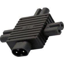 Yesper IEC320 C8 Ila 3x C7 10A 250V Ac Ayrıştırıcı Fiş Split LED Adaptörü (Yurt Dışından)