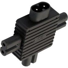 Yesper IEC320 C8 Ila 3x C7 10A 250V Ac Ayrıştırıcı Fiş Split LED Adaptörü (Yurt Dışından)