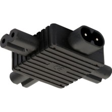 Yesper IEC320 C8 Ila 3x C7 10A 250V Ac Ayrıştırıcı Fiş Split LED Adaptörü (Yurt Dışından)