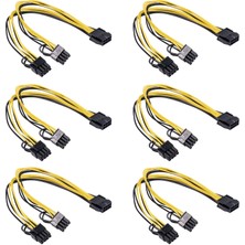 Yesper Amagogo Splitter 30CM Grafik Kartı 18AWG Konnektörü Pcıe Kablosu 6 Parça (Yurt Dışından)