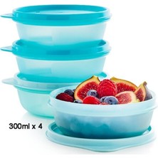 Tupperware Şeker Buzdolabı Saklama Kabı 4×300 ml