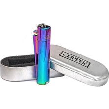 EC Shop Bsd Gifted Gökkuşağı Renkli Clipper Metal Çakmak (Renk Gökkuşağı) Gökkuşşağı