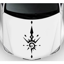 Melek Pazarı Tribal Kaput, Gövde Oto Sticker, Araba STICKERI-S1784
