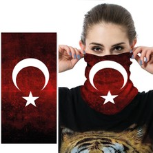 Knmaster Türk Bayrağı Buff Bandana Boyunluk Maske Türk Markası