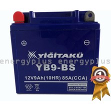 Yiğit 12V 9 Ah Motosiklet Motorsiklet Aküsü Yb9-Bs Akü