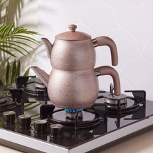 Karaca Biogranit Steel Plus Midi Çaydanlık Takımı Bakalit Kulp Rose