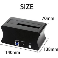 USB 3.0 Ila, Sabit Sürücü Istasyonu, Tek Bay, 2.5 "3.5" HDD Desteği, Yerleştirme Istasyonu, Abd Için Alüminyum (Yurt Dışından)