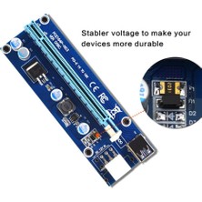 60CM Dizüstü Bilgisayar Pcı-E Yükseltici 1x Ila 16X 6pin Grafik Uzantısı Güç Adaptörü (Yurt Dışından)