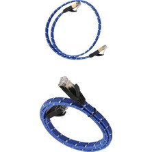 1.8+1m Korumalı Ethernet Ağı Yama Kablosu RJ45 32AWG 10GBPS (Yurt Dışından)