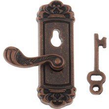 1/12 Dollhouse Minyatür Vintage Kapı Kilidi Anahtarı - Sağ Kulp (Yurt Dışından)