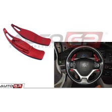 Auto GP Honda civic fb7 uyumlu direksiyon f1 vites kulakçık paddle shift kırmızı 2012 / 2016