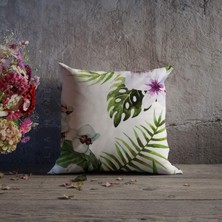 Lia Store Çiçek Desenli Dekoratif Kırlent Kılıfı Seti