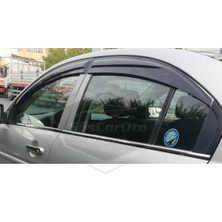 ŞüsCarOto Aksesuar Hyundai Accent Era 2006-2012 Uyumlu Mugen Cam Rüzgarlığı Seti Piano Black 4'lü Ithal