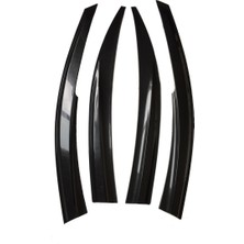 ŞüsCarOto Aksesuar Hyundai Accent Era 2006-2012 Uyumlu Mugen Cam Rüzgarlığı Seti Piano Black 4'lü Ithal