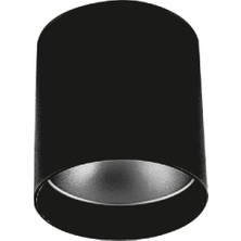 Cata Foça Sıva Üstü Armatür ( Gu-10 ) (Siyah+Platın)