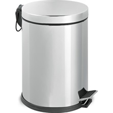 Gör Seç Mutfak Paslanmaz Çelik Pedallı Metal 20 Litre  Çöp Kovası 20 Lt Lüx Çöp Kovası Litre Banyo