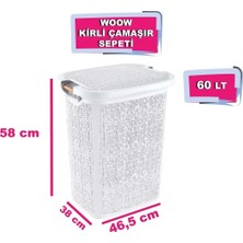Tuffex Woow Kirli Sepeti - Kirli Çamaşır Sepeti - Plastik Sepet