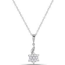 Parmas Design Zirkon Işıltılı Kadın 925 Ayar Gümüş Kolye