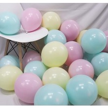 Tulinity 100 Adet Makaron Balon Balon - Karışık Soft Renk Pastel Balon