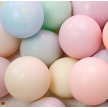 Tulinity 100 Adet Makaron Balon Balon - Karışık Soft Renk Pastel Balon