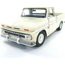 Vardem 1:24 1966 Chevy C10 Fleetside Pickup Krem Model Araba