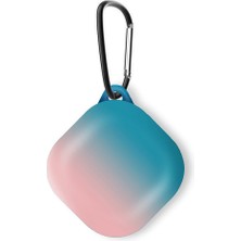 Microsonic Samsung Galaxy Buds 2 Kılıf Degrade Rubber Mavi Pembe