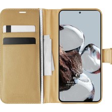 Microsonic Xiaomi Mi 12T Pro Kılıf Delux Leather Wallet Gold