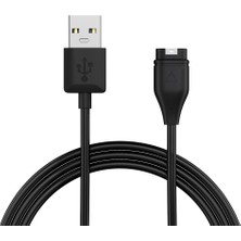 Microsonic Garmin Forerunner 55 Manyetik USB Şarj Kablosu Siyah