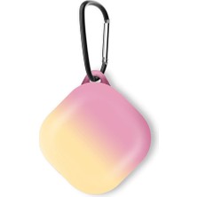Microsonic Samsung Galaxy Buds 2 Kılıf Degrade Rubber Pembe Sarı