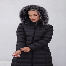 Kmkkombin Bayan Uzun Spor Şişme Mont