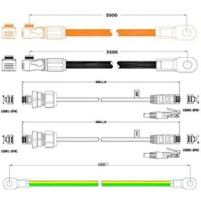 Pylontech FC0048-100 Akü Denetleme Bms, Taban, Kablolar, Force L1 Için