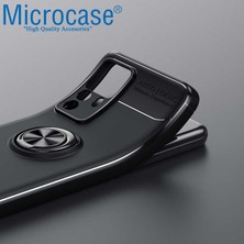 Microcase Xiaomi 12T / 12T Pro Focus Serisi Yüzük Standlı Silikon Kılıf - Siyah AL3363