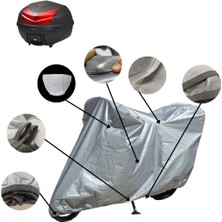 MaxDurable Salcano Sb 150 Motor Brandası Arka Çanta Uyumlu Su Geçirmez Motosiklet Brandası