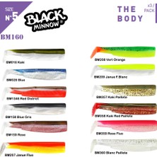 Fiiish Black Minnow BM160/5 3x Gövde Silikon Yem