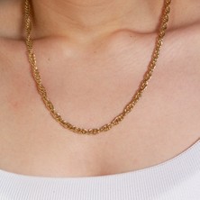 Adil Idil Kuyumculuk Halka Sıralı Burgu Zincir