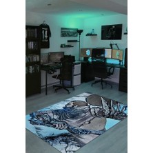 Homshtag Yasuo Dokuma Tabanlı Yıkanabilir Gamer Halısı